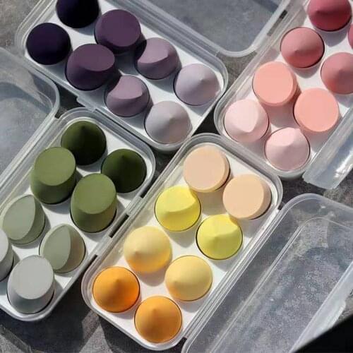 8PCS/SET Cosmetic Puff Makeup Egg Foundation Concealer Sponge Powder Blender Make Up Tools Soft Makeup Sponge Cosmetic Egg