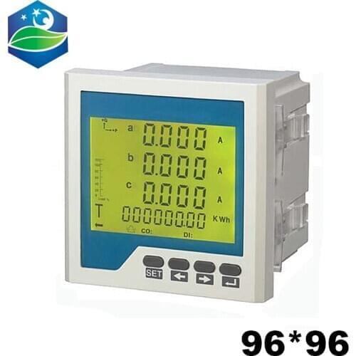 96*96 LCD Three phase multifunction meter,+harmonic measure,+Complex rates energy measurement