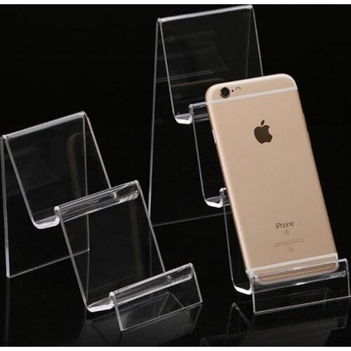 High Level In Stock Acrylic Transparent Display Shelf Mobile Book Wallet Glasses Rack Multilayers Mobile Phone Shelf Cellphone