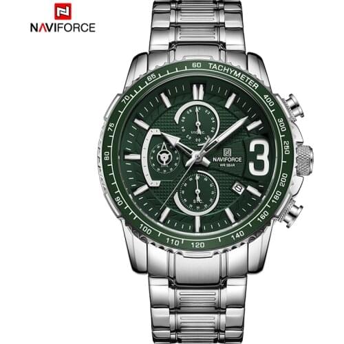 NAVIFORCE Watches Men Luxury Sport Quartz Wristwatch Stainless Steel Waterproof Luminous Watch Male Clock Relogio Masculino