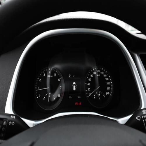 For Hyundai Tucson 2016 2017 2018 LHD Chrome Inner Instrument Gauge Panel Cover Trim Frame Molding Garnish Surround Car Styling