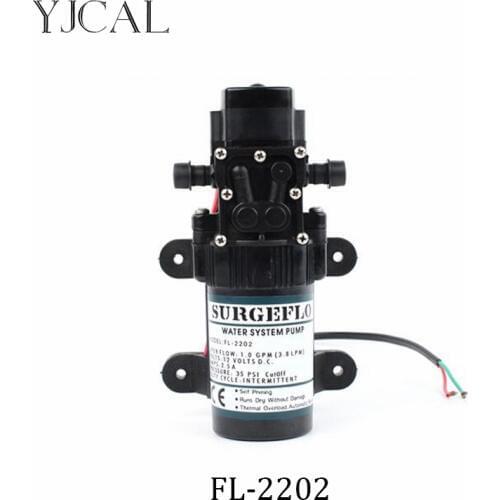 Electric Diaphragm Pump spray Solar Water Booster FL-2202 DC 12V 24V Water Pump High Pressure Micro Self-priming Motor Pump