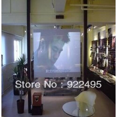 4m*1.524m Grey color Adhesive holographic rear projection screen film for 3d holographic display box