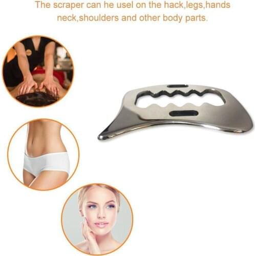 Gua Sha Tool Steel Manual Scraping Massager Physical Mobilization Therapy Tool Tissue Release Skin For Myofascial Care E6O9