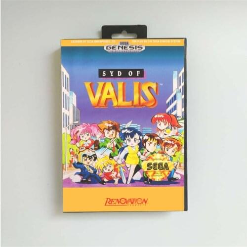 Syd of Valis - USA Cover With Retail Box 16 Bit MD Game Card for Sega Megadrive Genesis Video Game Console