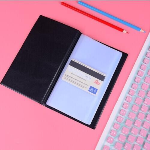 PU Leather 240 Cards Business Name Card Book Credit Card Holder Book Organizer