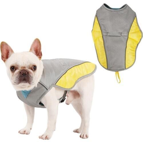 Summer Dog Cooling Vest Clothes Cooling Harness For Dogs Adjustable Mesh Reflective Vest Harnesses Quick Release Pet Products