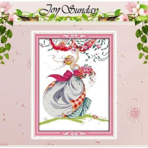 Harvest Roses Counted Cross Stitch 11CT 14CTCross Stitch Sets wholesale Cross Stitch Kits for Embroidery Home Decor Needlework