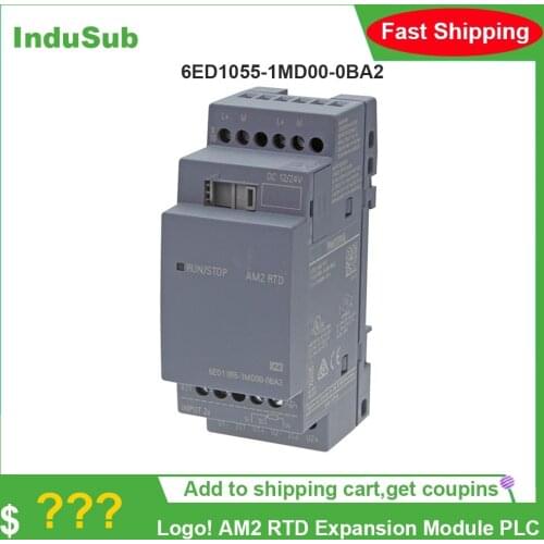 New Original 6ED1055-1MD00-0BA2 PLC For siemens LOGO! AM2 RTD Expansion Module Programmable Logic Controller one year warranty