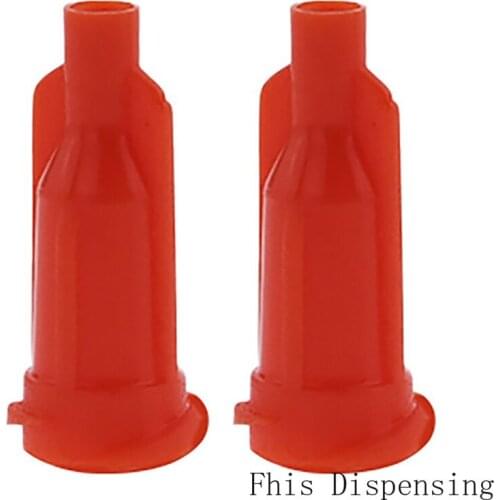 Glue Dispensing Syringe Tip Orange Cap Hat Pack of 1000