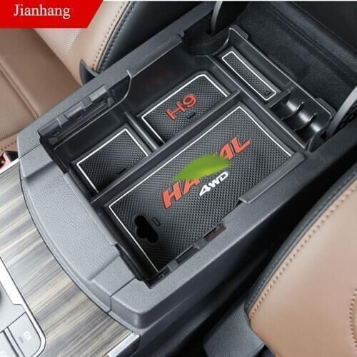 For 17-20-Hover H9 Armrest Storage Box H9 Central Armrest Great Wall Hover H9 Modified Only plus Velvet