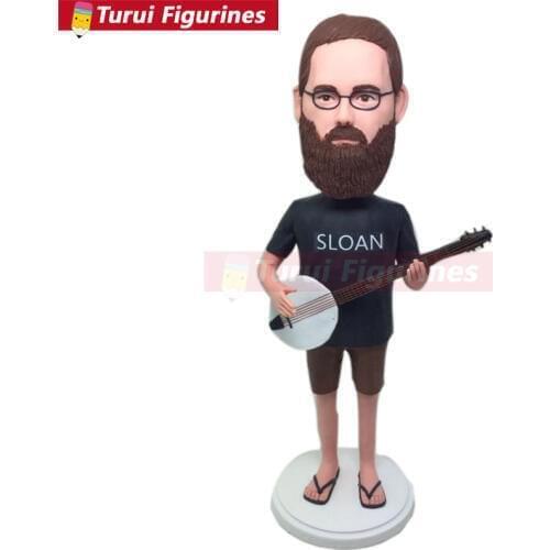 Custom Bobblehead Personalized Husband Boyfriend Gift Bobblehead Figurines Based on Customers' Photos BF Birthday Cake Topper Bd