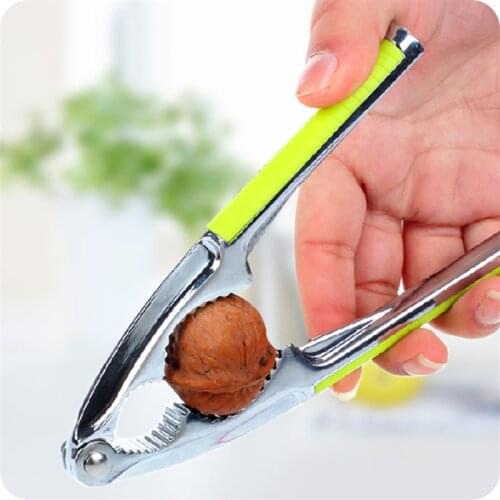 Portable Nut Cracker Kitchen Gadgets Tool Sheller Walnut Opener Plier Metal Opener Nutcracker Kitchen Accessories