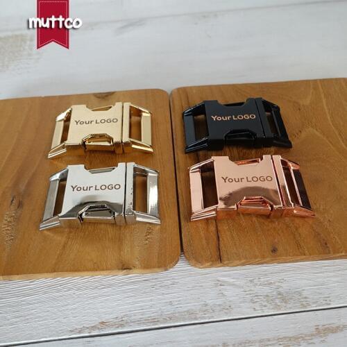20pcs/lot Engraved buckle, We provide laser engraving service customize LOGO 25mm 4 colours