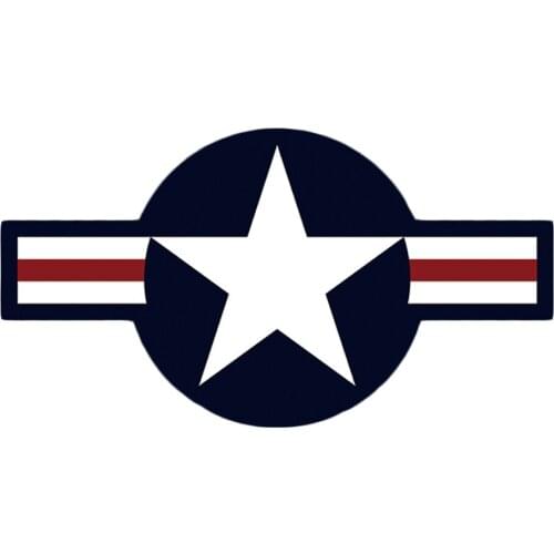 Five Star United States Air Force Army Vinyl Car Proud Domed Decal Bumper Car Sticker For All Cars