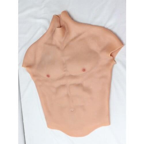 Realistic Adult Products Fake Silicone Muscle Suit Mens Abdominal Muscle Halloween Tights Simulation Muscle 18 Sex Shop 2021