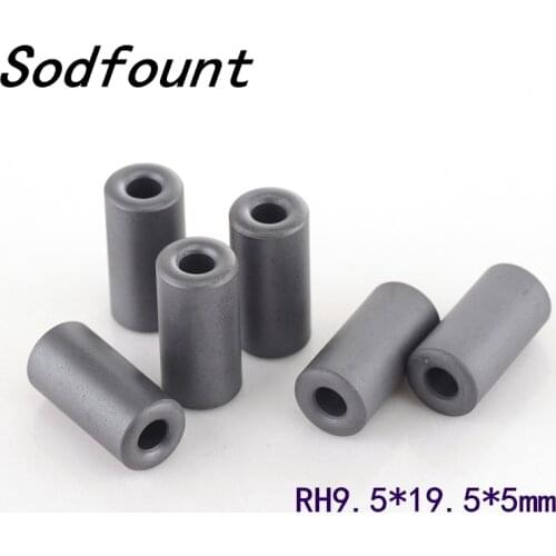 10pcs Ferrite Core Nickel-Zinc Anti-Interference Ring RH-Type Flux 9.5*19.5*5mm For Transformers Current Transducers Inductor