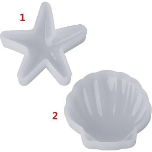 Silicone Mold Seascape Sea Crafts Shell Starfish DIY Epoxy Resin Tools Jewelry Cake Decoration Home Ornaments Silica Molds Acces