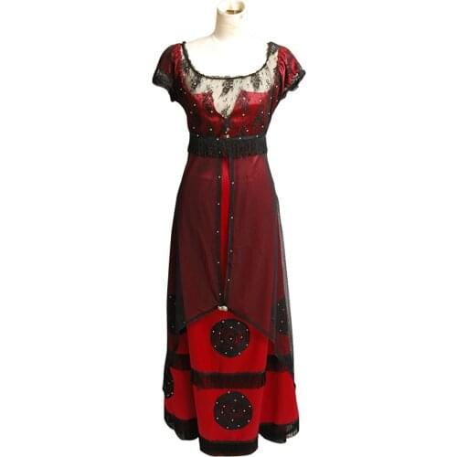 Titanic Rose Jump Dress Costume Victorian Cosplay Costume Halloween Carnival Costume full set
