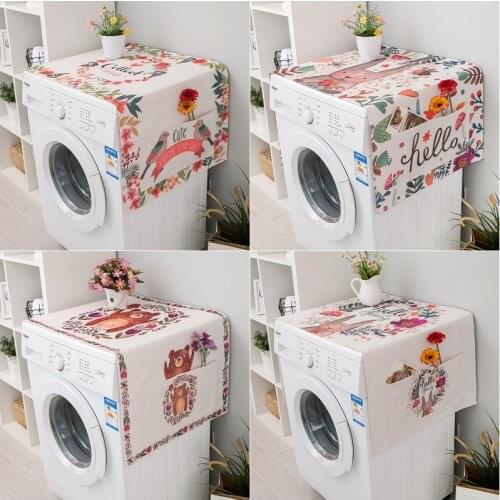 Waterproof Washing Machine Cover Cubre Lavadora Dustproof Refrigerator Dust Covers Microwave Cover Side Pocket Furniture Cloth
