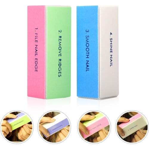 1PCS Nail tools polishing blocks four sides nail buffer and files polished perfection #1195