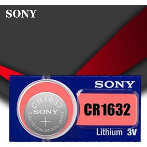 1pc/lot Sony Original 100% CR1632 Button Cell Battery For Watch Car Remote Key cr 1632 ECR1632 GPCR1632 3v Lithium Battery