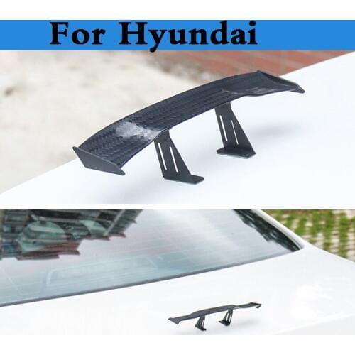 2019 Car Wing Small Mini Gt Perforation Tail Decoration Stickers For Hyundai Getz Grandeur I10 I20 I30 I40 Maxcruz Veracruz Xg