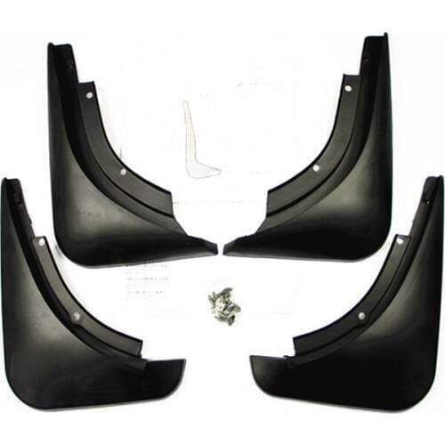 4pcs Premium Auto Front&Rear Heavy Duty Molded Flares Splash Mud Flaps Guards Fenders For Audi A8L 2008-2010