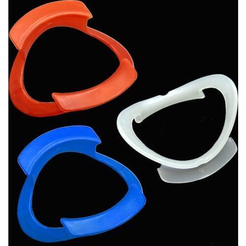 5PCS O-Shape Oral Hygiene Dentist Teeth Whitening Intraoral Lip Cheek Retractor Mouth Opener Orthodontic Brace White/Blue/Orange