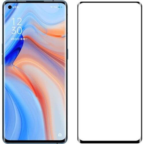 500pcs Full Cover Coverage 3D Curved Tempered Glass Screen Protector Shield Flim Guard For OPPO Reno 6 Pro Plus 5 4 3 FIND X3 X2