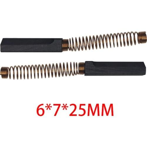 6*6*25MM 10PCS Mixer carbon brush Electric Egg Beater Carbon brush Power Tool Graphite Brush Replacement