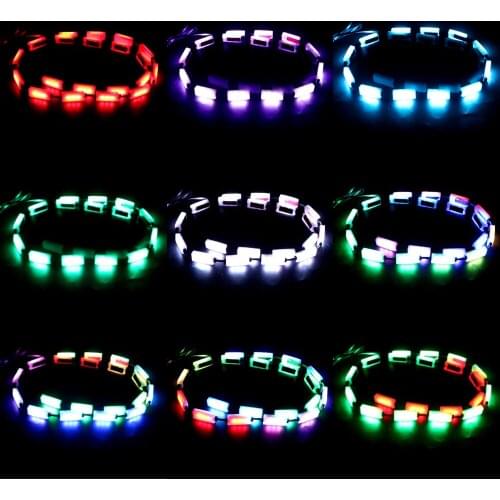 Car-Styling Auto Atmosphere Lamps Sound Music Control Car RGB LED Strip Light Car Interior Lights Decorative Warning Light