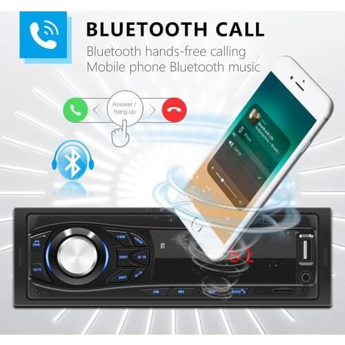 KEBIDU 12V Car Radios Stereo Wireless MP3 Multimedia Player Bluetooth Remote Control phone USB/SD/AUX-IN Car Audio