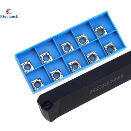 SSKCR1212H09 SSKCR1616H09 External Turning Tool Holder SSKCR2020K09 SSKCR2525M09 CNC Lathe Tools +10pcs SCMT09T3 Carbide Inserts