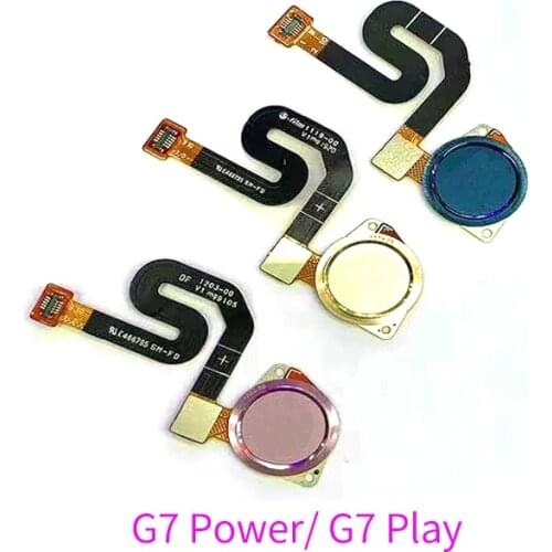 For Motorola Moto G7 Plus Play Fingerprint Sensor Touch ID Home Button Key Flex Cable