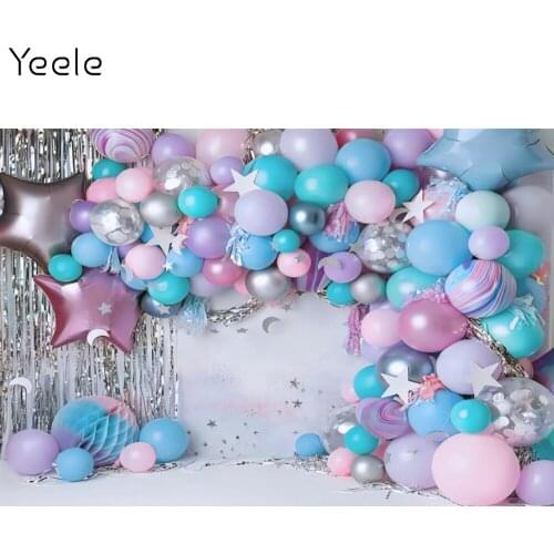 Yeele Photocall Baby Shower Birthday Backdrops Interior Balloon Party Decor Photographic Background Photography For Photo Studio