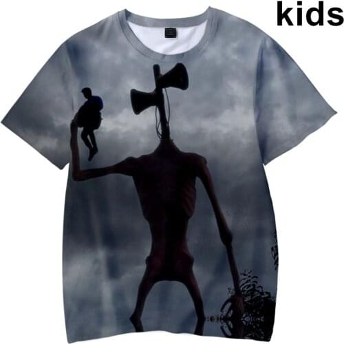 2 To 13 Year Kids T Shirt Siren Head 3D Printed Tshirt T-shirt Boys Girls Funny Cartoon T shirts Children Clothes