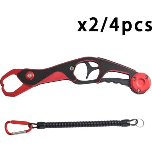 TOOLS DX Fish Gripper Aluminium Fishing Tackle Tool 9.84 inches 145G with 6 colors available one pack with 2 or 4pcs for choose