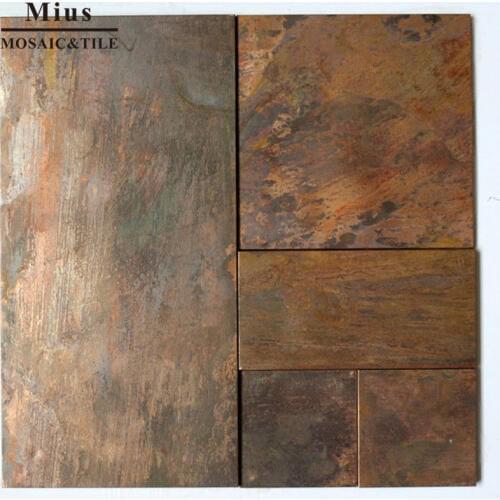 3D Classical style Copper Metal wall mosaic tiles for kitchen backsplash KTV wall decoration