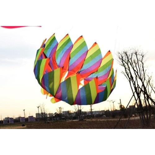 Flower basket revolving soft kite