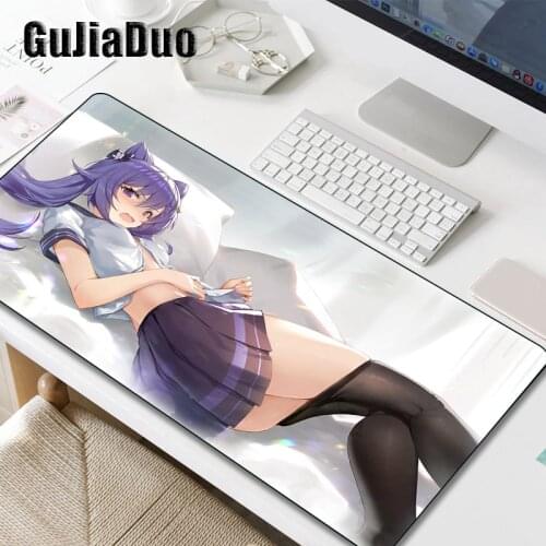 Lovely Girl Anime Mouse Pad Gamer Laptop Pc Keyboard XXL Large Desk Mat Gaming Room Accessories Kawaii Comics Mousepad Carpet