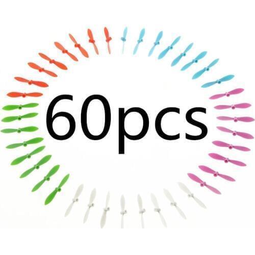 60pcs 5 Color Cheerson CX-10 CX-10A RC Quadcopter Parts Blade Propeller mini Drone Selfie Foldable Remote Control Toys