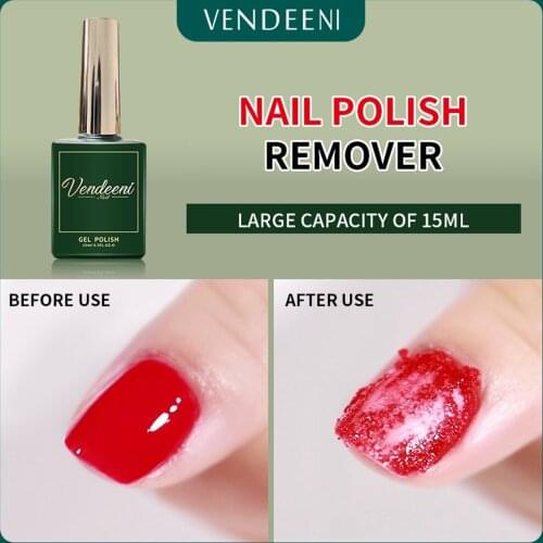 Vendeeni Magic Remover Gel Nail Polish Remover Peel off Varnishes Base Top Coat without Soak off water Burst Nail Remover Gel