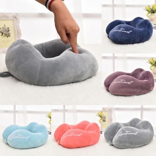 Memory Foam Rebound U -Shaped Travel Pillow Neck Support HeadRest Car Cushion UK
