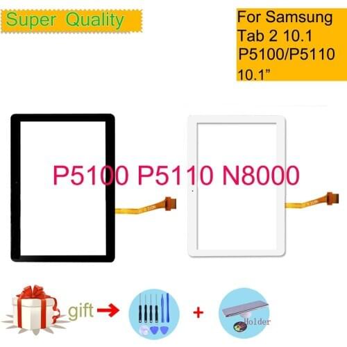 Touchscreen For Samsung Galaxy Tab 2 10.1 GT-P5100 P5100 P5110 N8000 Touch Screen Digitizer Panel Sensor Tablet Glass