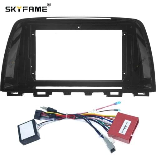 SKYFAME Car Frame Cable Canbus For MAZDA 6 MAZDA6 ATENZA 2014-2016 Screen Dask Kit Fascia Frame