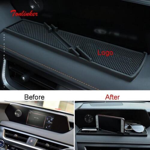 Tonlinker Interior Navigation Position Anti-dirty Pad Cover Stickers for Lexus UX 2019 Car Styling 1 PCS Silicone Cover stickers