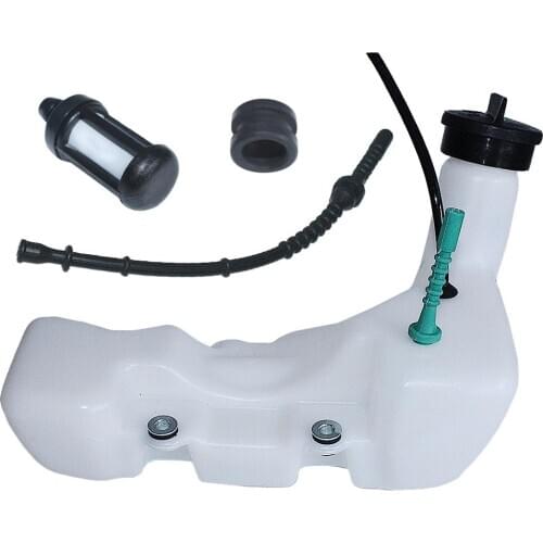 Gas Fuel Tank Assembly For STIHL FS120 FS120R FS200 FS200R FS250 FS250R FS300 FS350 Trimmer Parts wFuel Filter Line Damping