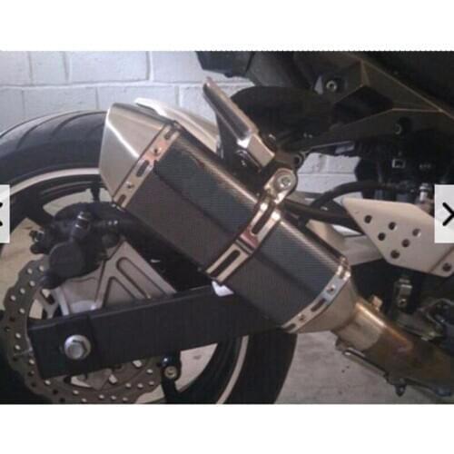 TKOSM Universal 36-51mm Motorcycle Exhaust Modified Scooter Exhaust Muffle GY6 for HONDA R1 R3 R6 FZ6 YZF ATV Dirt Bike Exhaust