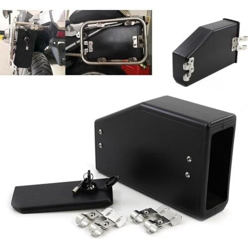 ABS Plastic Tool Box Decorative Motorcycle Side Box For Universal Black Left Werkzeugkasten